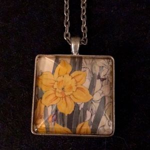 Handmade Square Picture Necklace